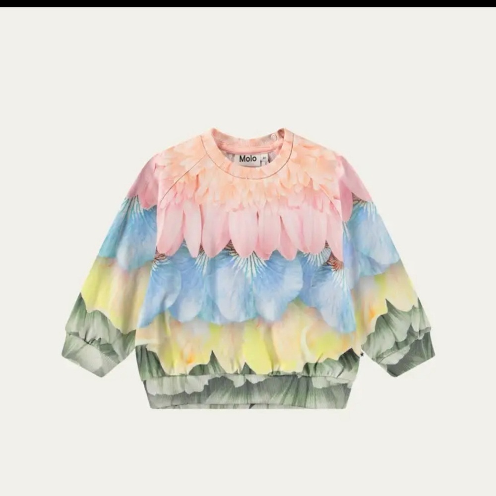 Molo Kids Multicolor Floral Sweatshirt